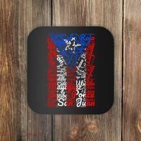 Puerto Rican Flag Towns n Cities Of Puerto Rico Coaster thumb 0