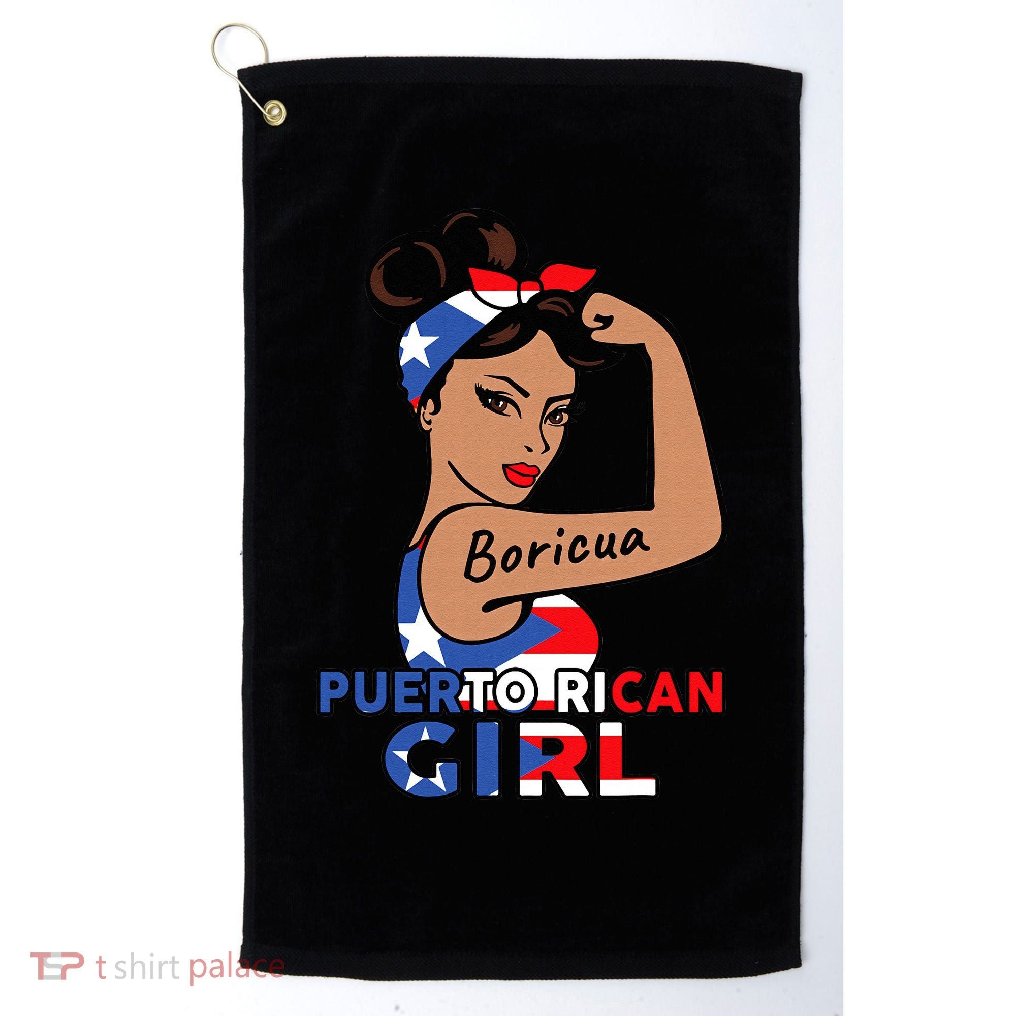 Puerto Rico Flag  Puerto Rican Boricua Golf Towel