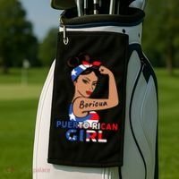 Puerto Rico Flag  Puerto Rican Boricua Golf Towel thumb 2