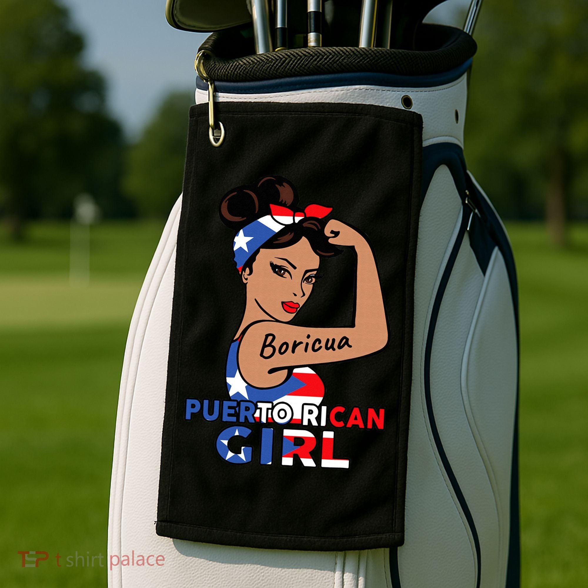 Puerto Rico Flag  Puerto Rican Boricua Golf Towel