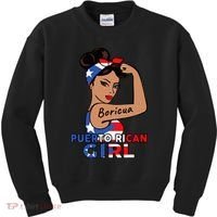 Puerto Rico Flag  Puerto Rican Boricua Kids Sweatshirt thumb 0
