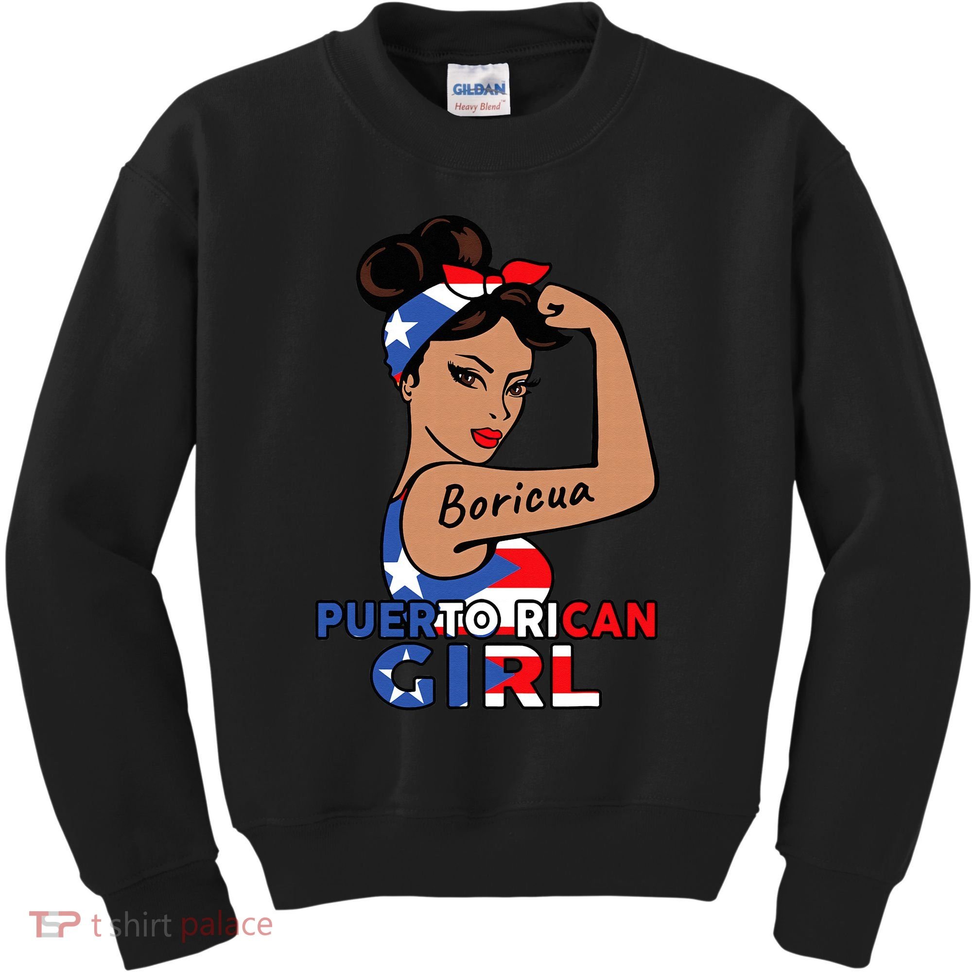 Puerto Rico Flag  Puerto Rican Boricua Kids Sweatshirt