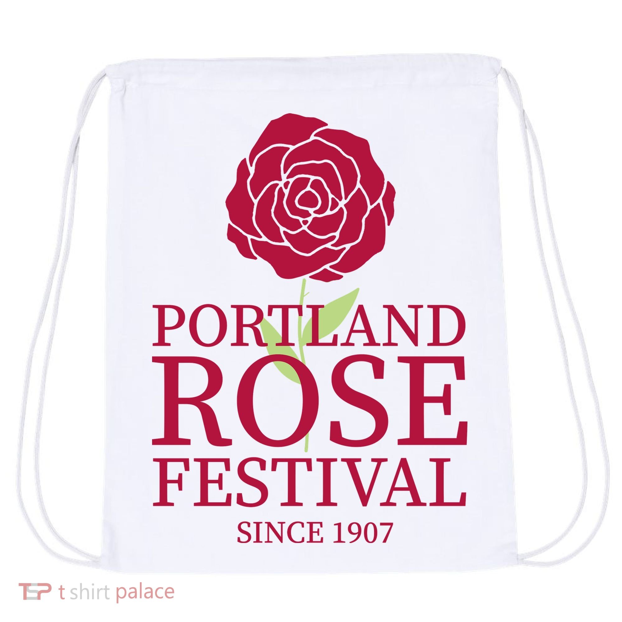 Portland Rose Festival Drawstring Bag