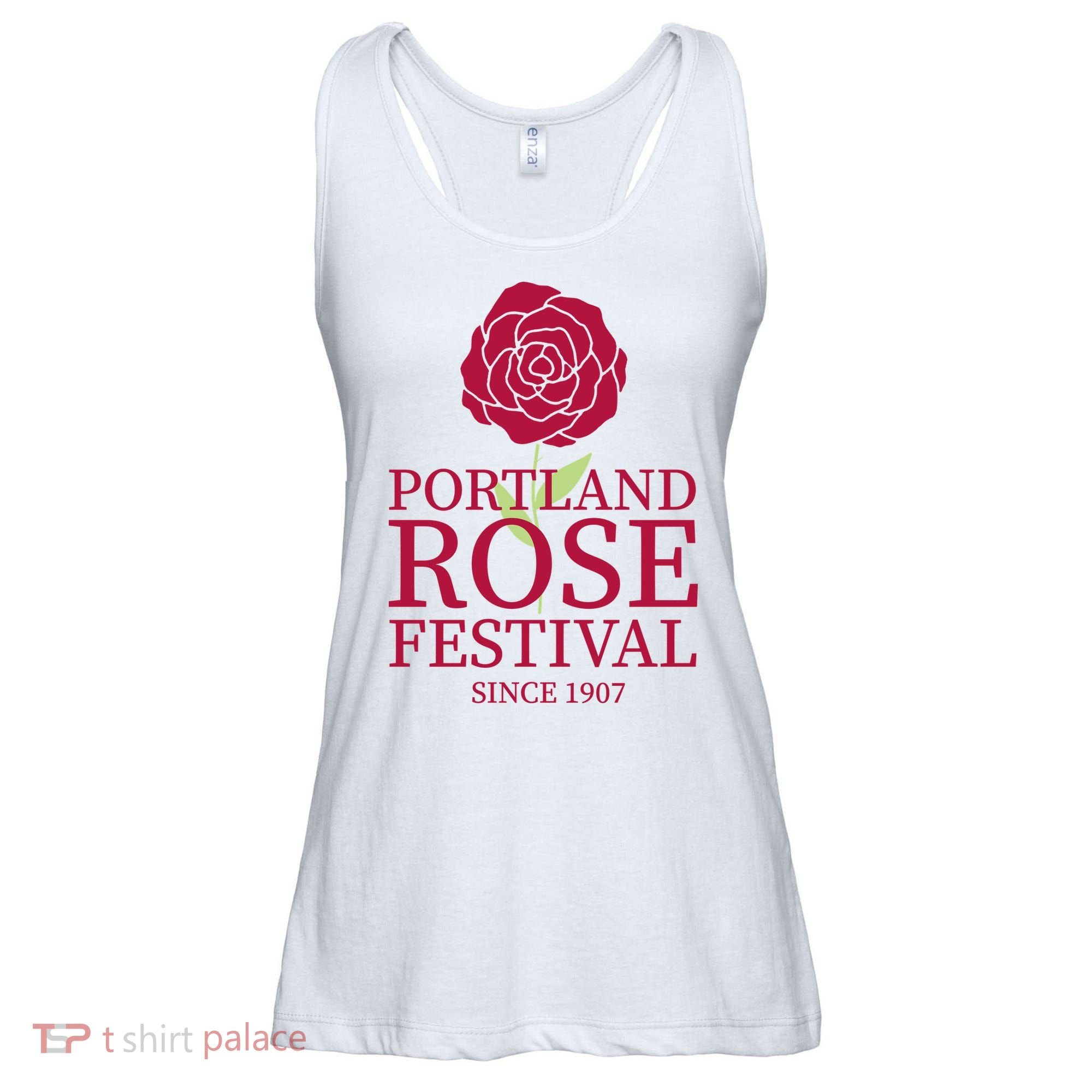 Portland Rose Festival Ladies Essential Flowy Tank
