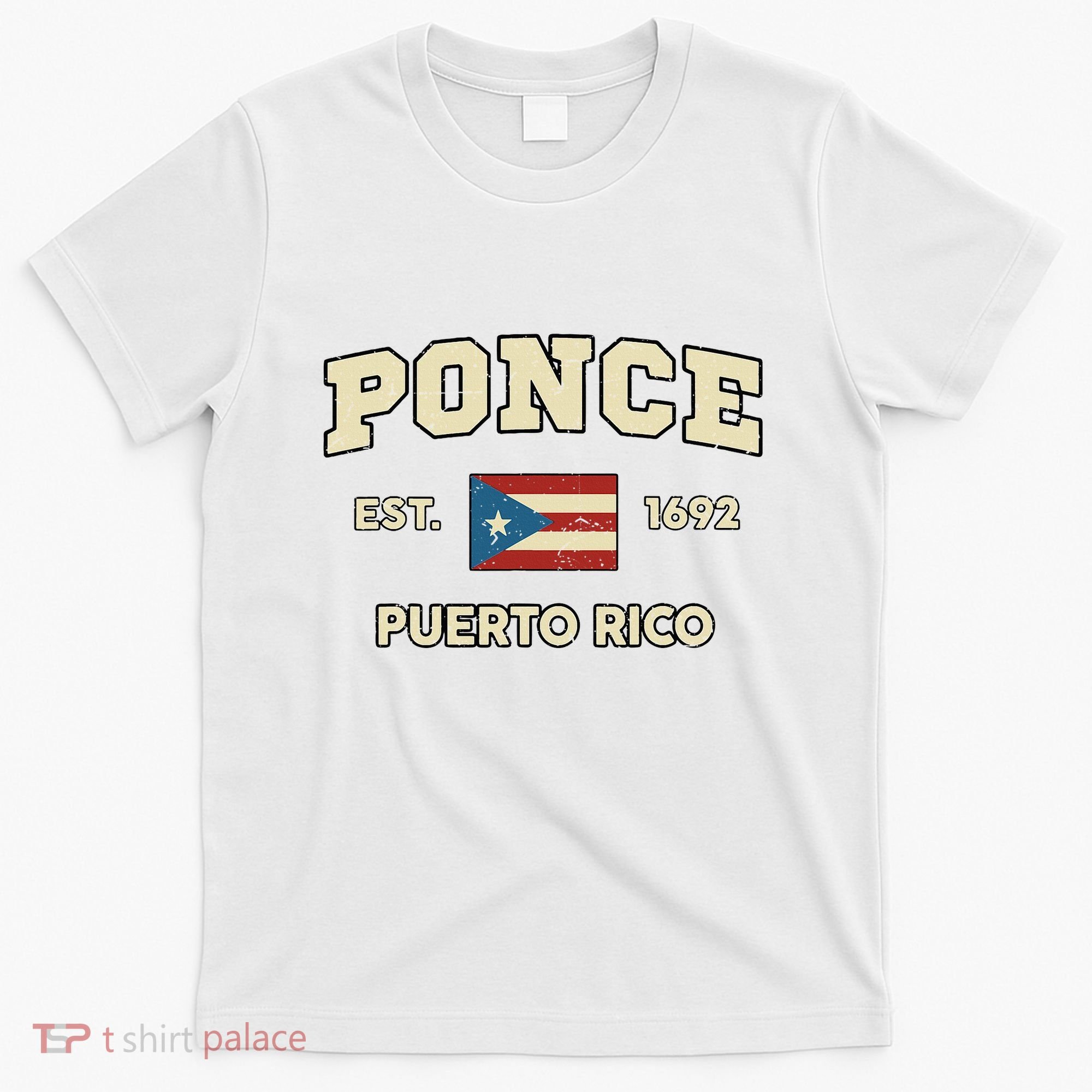 Puerto Rico Flag Hispanic Heritage Month Ponce Boricua Rican T-Shirt