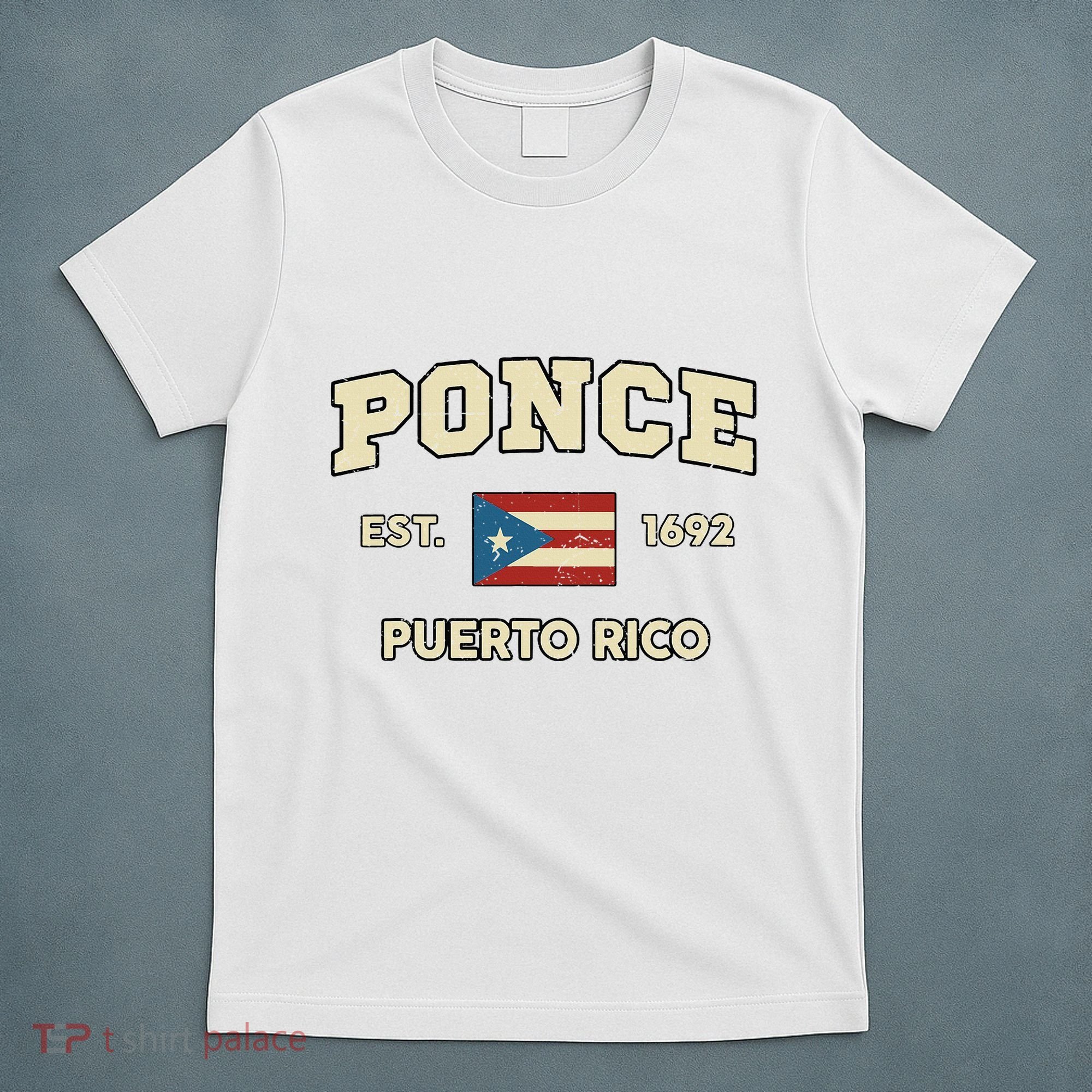 Puerto Rico Flag Hispanic Heritage Month Ponce Boricua Rican T-Shirt