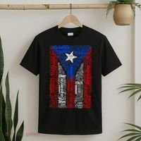 Puerto Rican Flag With Towns And Cities Of Puerto Rico T-Shirt thumb 2