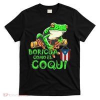 Puerto Rico Frog Puerto Rican Roots Coqui Taino Boricua Gift T-Shirt thumb 0