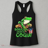Puerto Rico Frog Puerto Rican Roots Coqui Taino Boricua Gift Women's Tank Top thumb 3