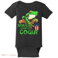 Puerto Rico Frog Puerto Rican Roots Coqui Taino Boricua Gift Baby Bodysuit thumb 0