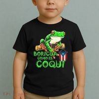 Puerto Rico Frog Puerto Rican Roots Coqui Taino Boricua Gift Toddler T-Shirt thumb 2