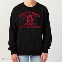 Prettyvote Republican Funny Conservative Patriotic Women's Sweatshirt thumb 0