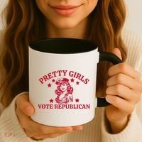 Prettyvote Republican Funny Conservative Patriotic Coffee Mug thumb 3
