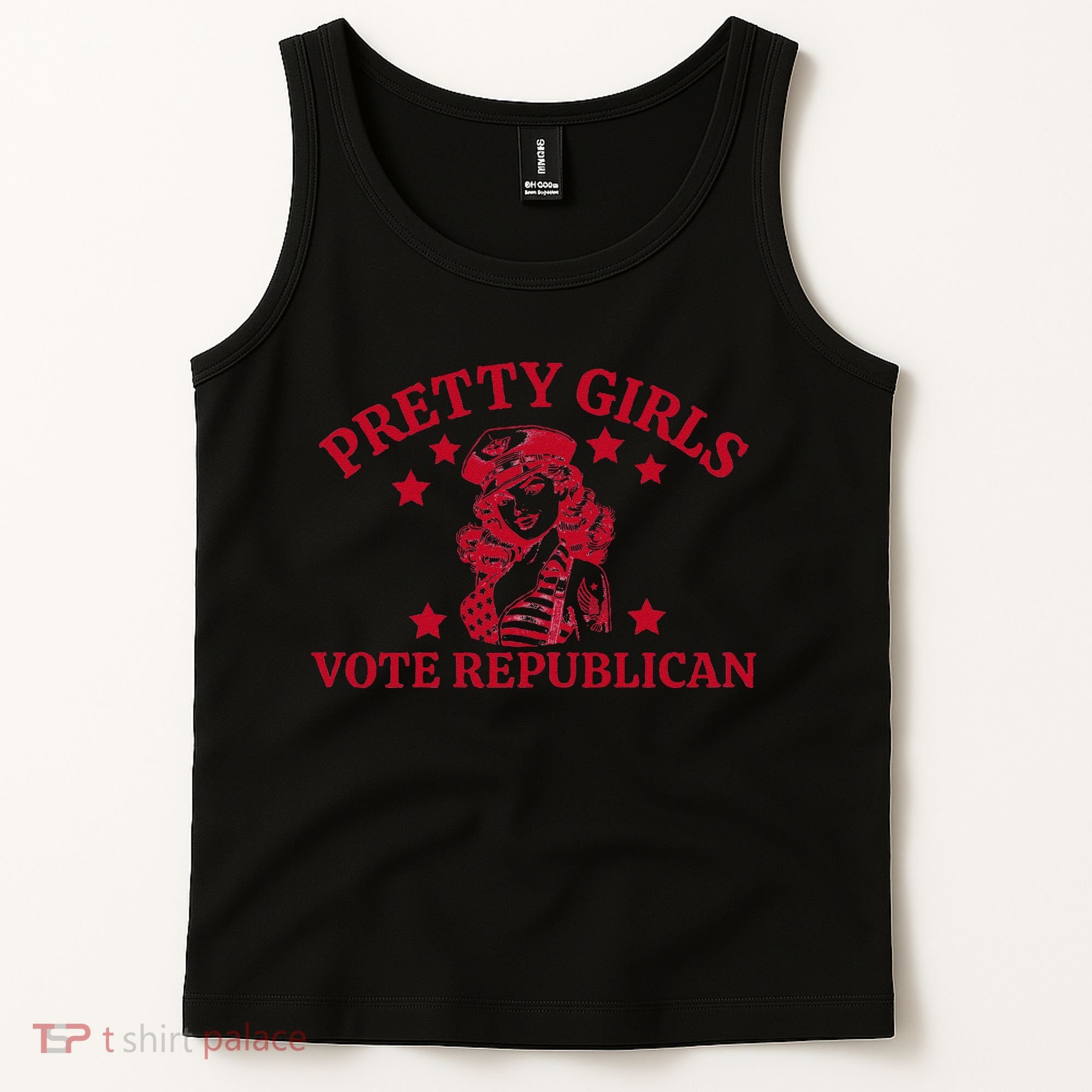 Prettyvote Republican Funny Conservative Patriotic Tank Top