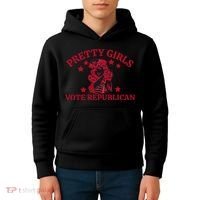 Prettyvote Republican Funny Conservative Patriotic Kids Hoodie thumb 4