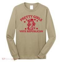 Prettyvote Republican Funny Conservative Patriotic Long Sleeve Shirt thumb 0