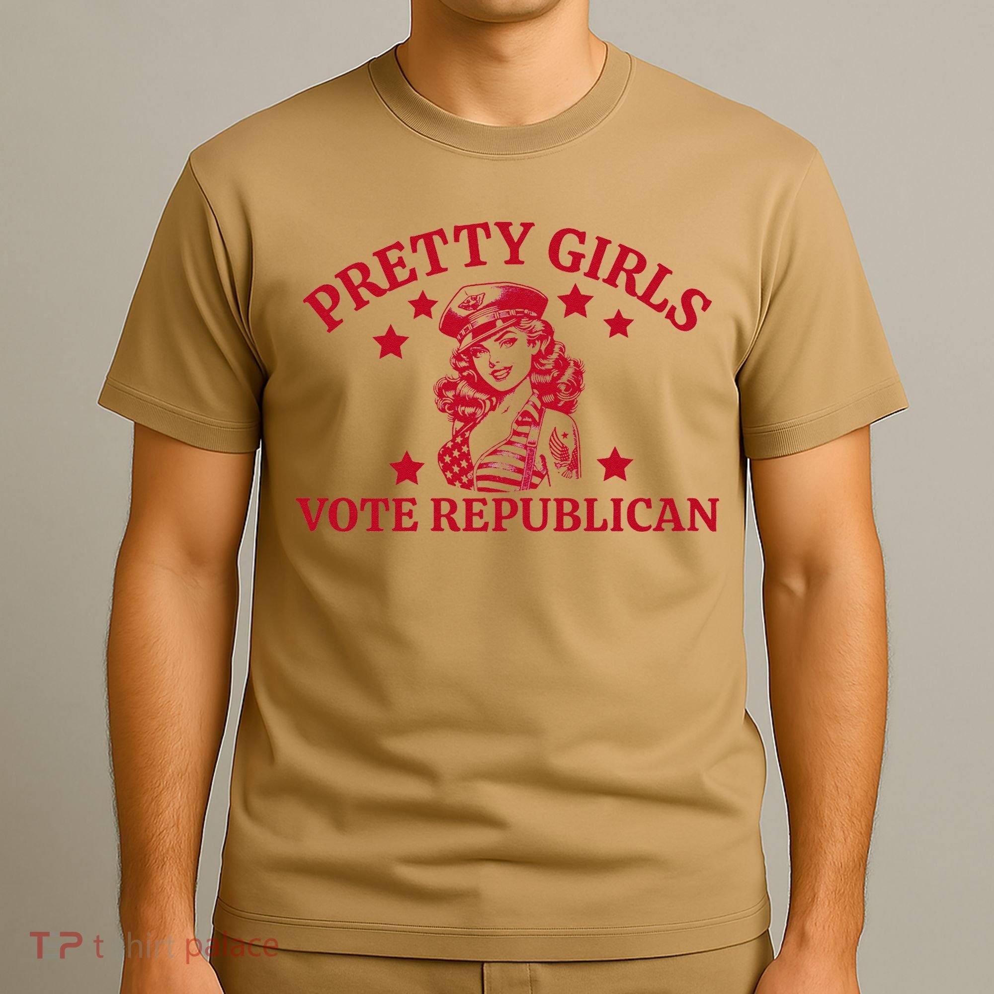 Prettyvote Republican Funny Conservative Patriotic T-Shirt