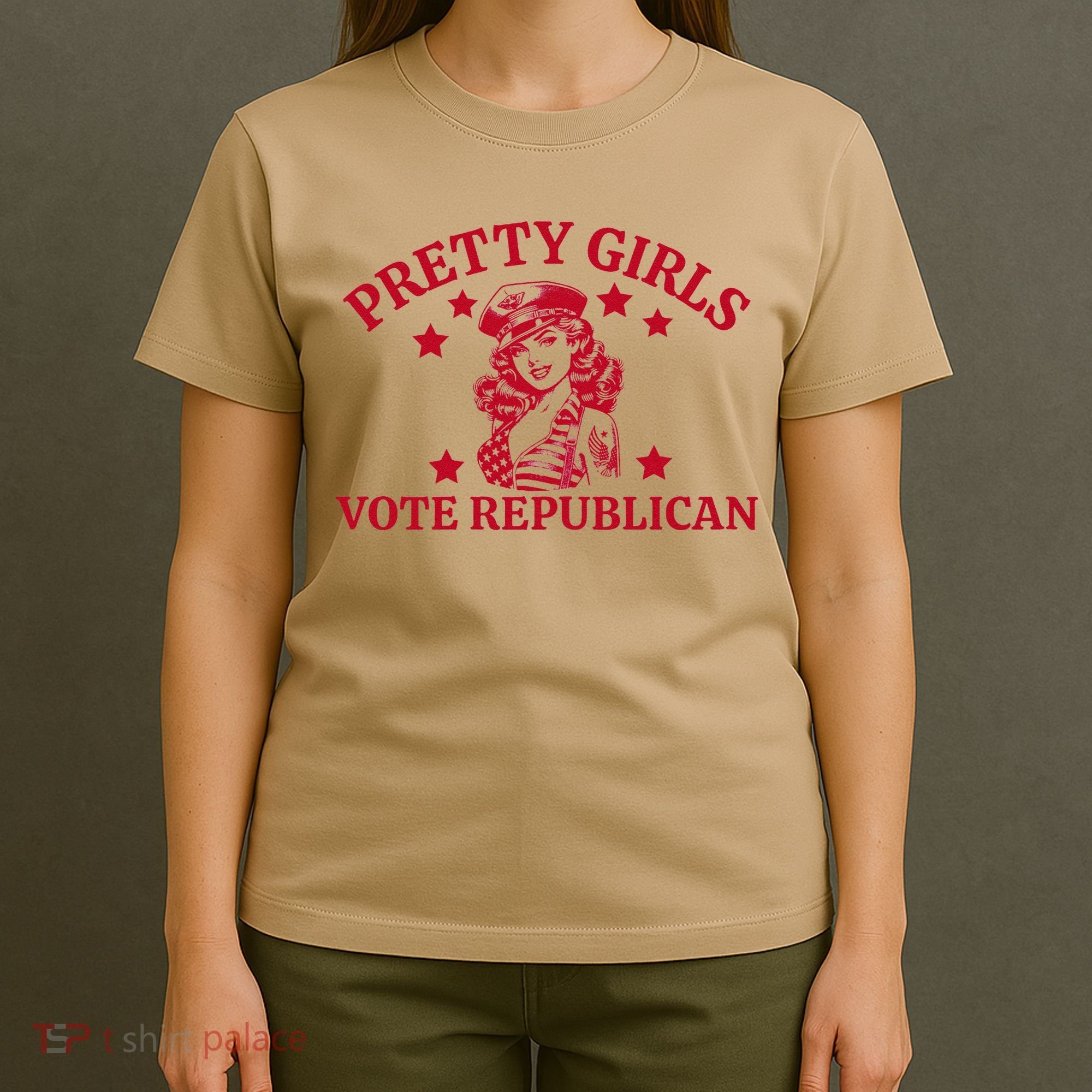 Prettyvote Republican Funny Conservative Patriotic T-Shirt