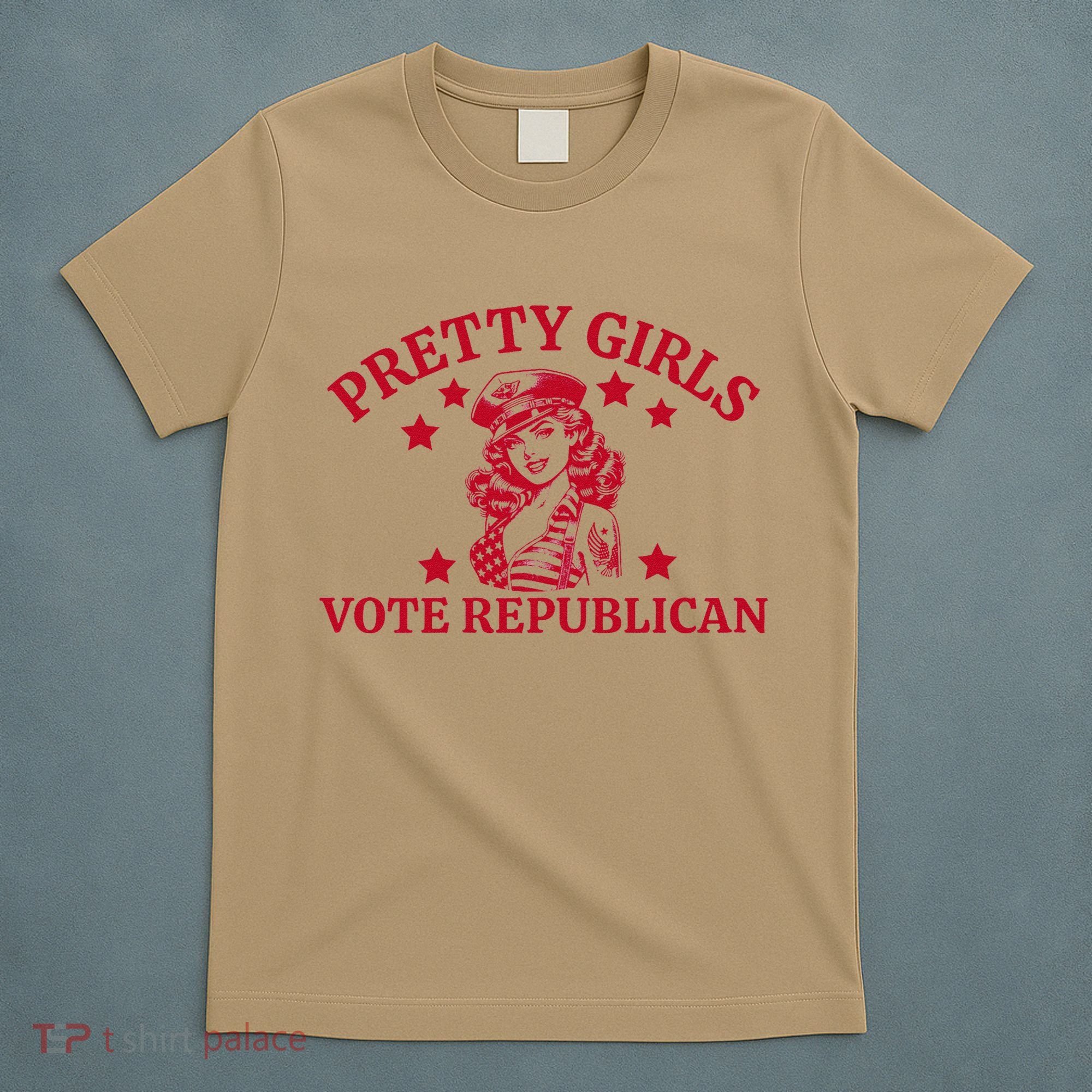 Prettyvote Republican Funny Conservative Patriotic T-Shirt