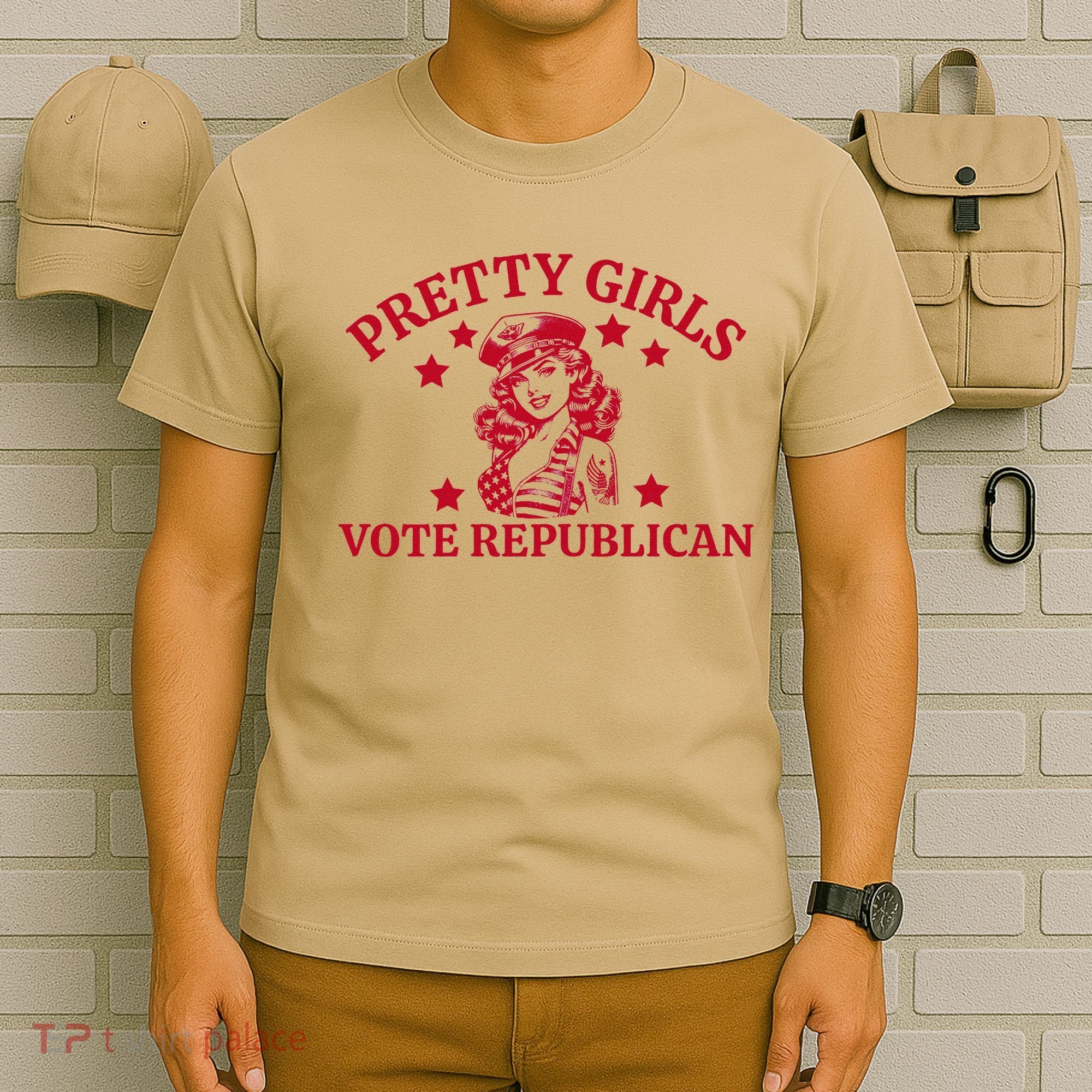 Prettyvote Republican Funny Conservative Patriotic T-Shirt