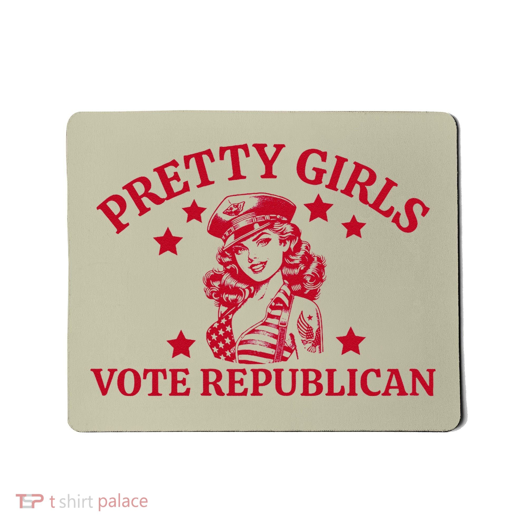 Prettyvote Republican Funny Conservative Patriotic Mousepad