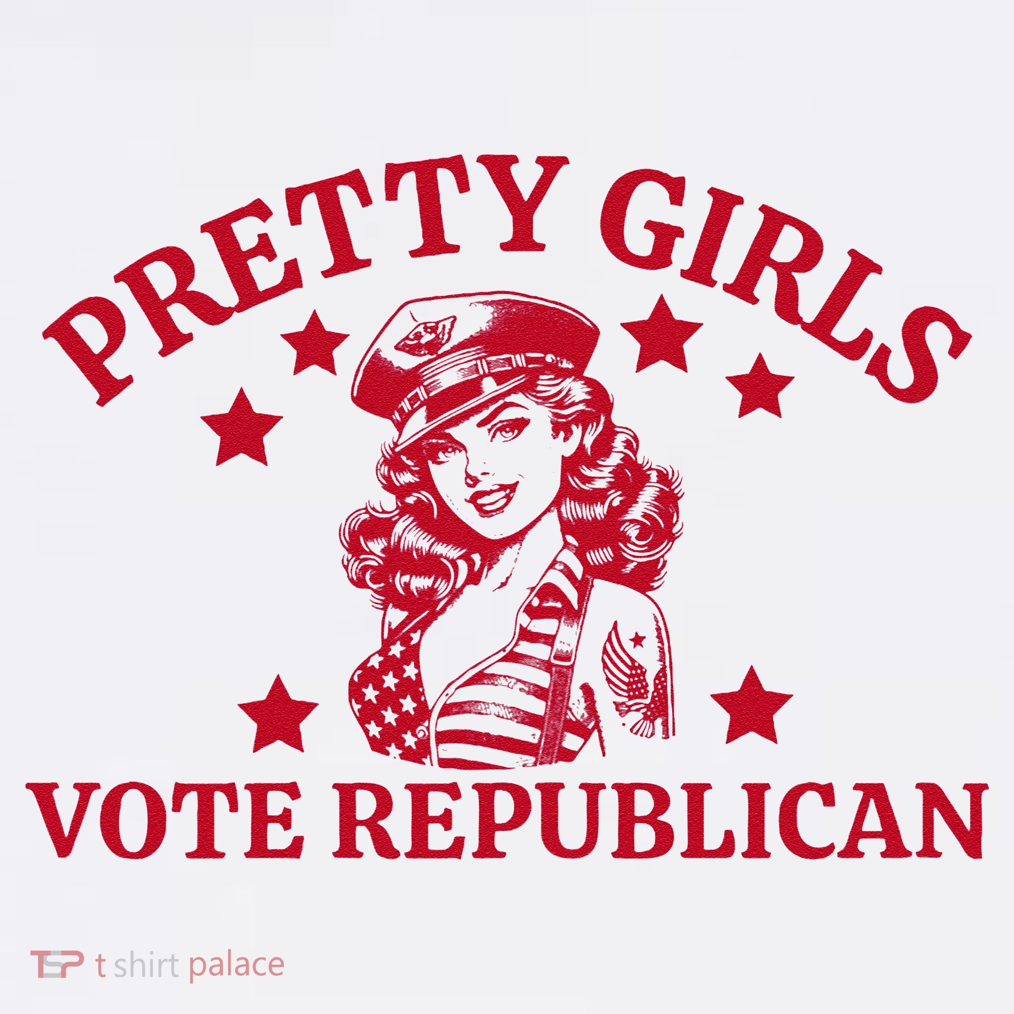 Prettyvote Republican Funny Conservative Patriotic Garment-Dyed Sweatshirt