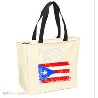 Puerto Rico Flag Pride Souvenir Retro Island Gift Tote Bag thumb 2