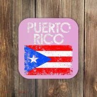 Puerto Rico Flag Pride Souvenir Retro Island Gift Coaster thumb 0