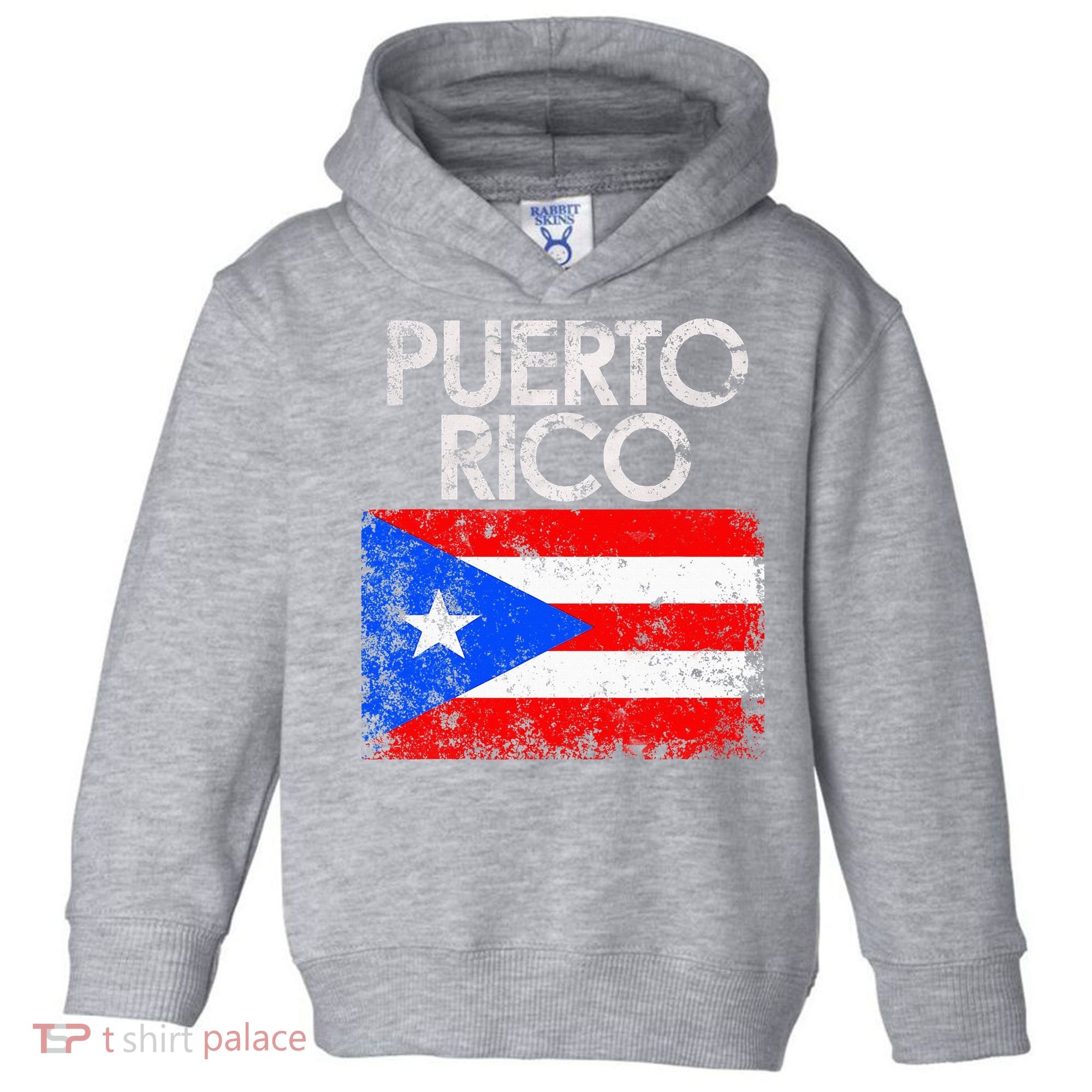 Puerto Rico Flag Pride Souvenir Retro Island Gift Toddler Hoodie