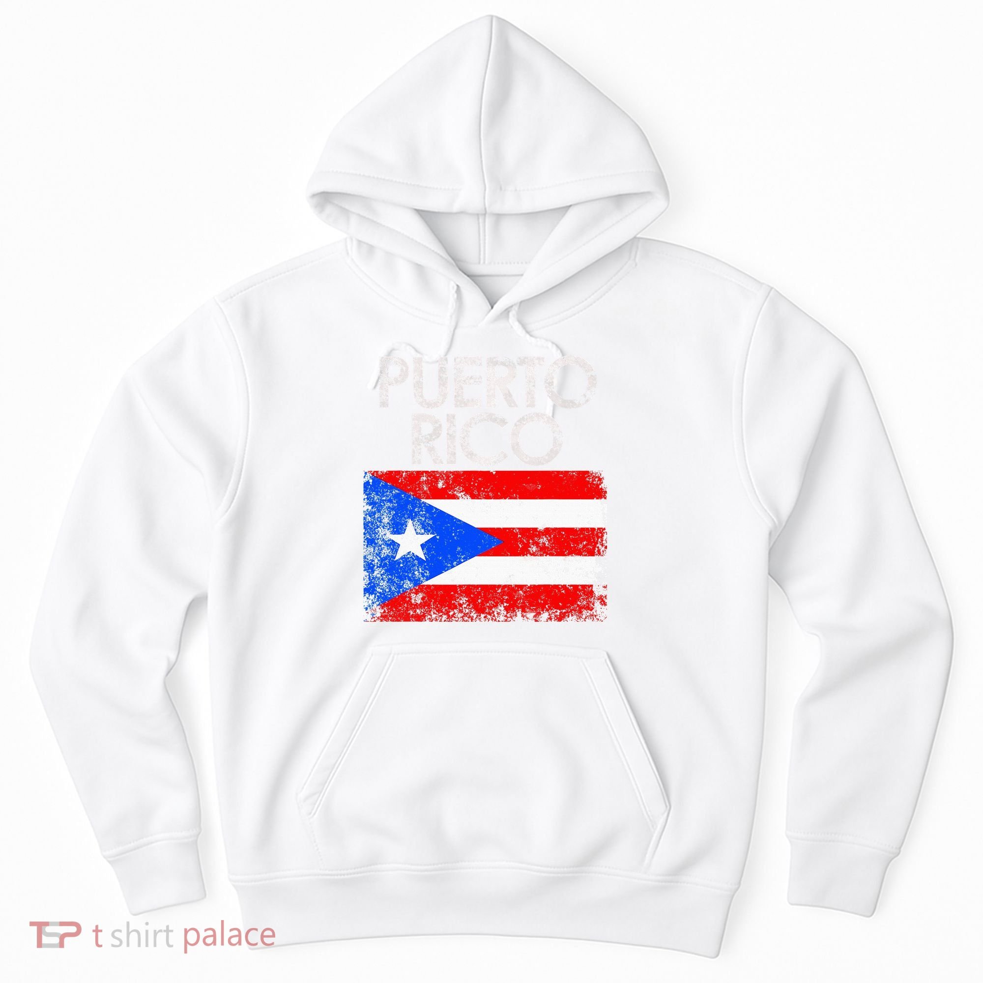 Puerto Rico Flag Pride Souvenir Retro Island Gift Hoodie