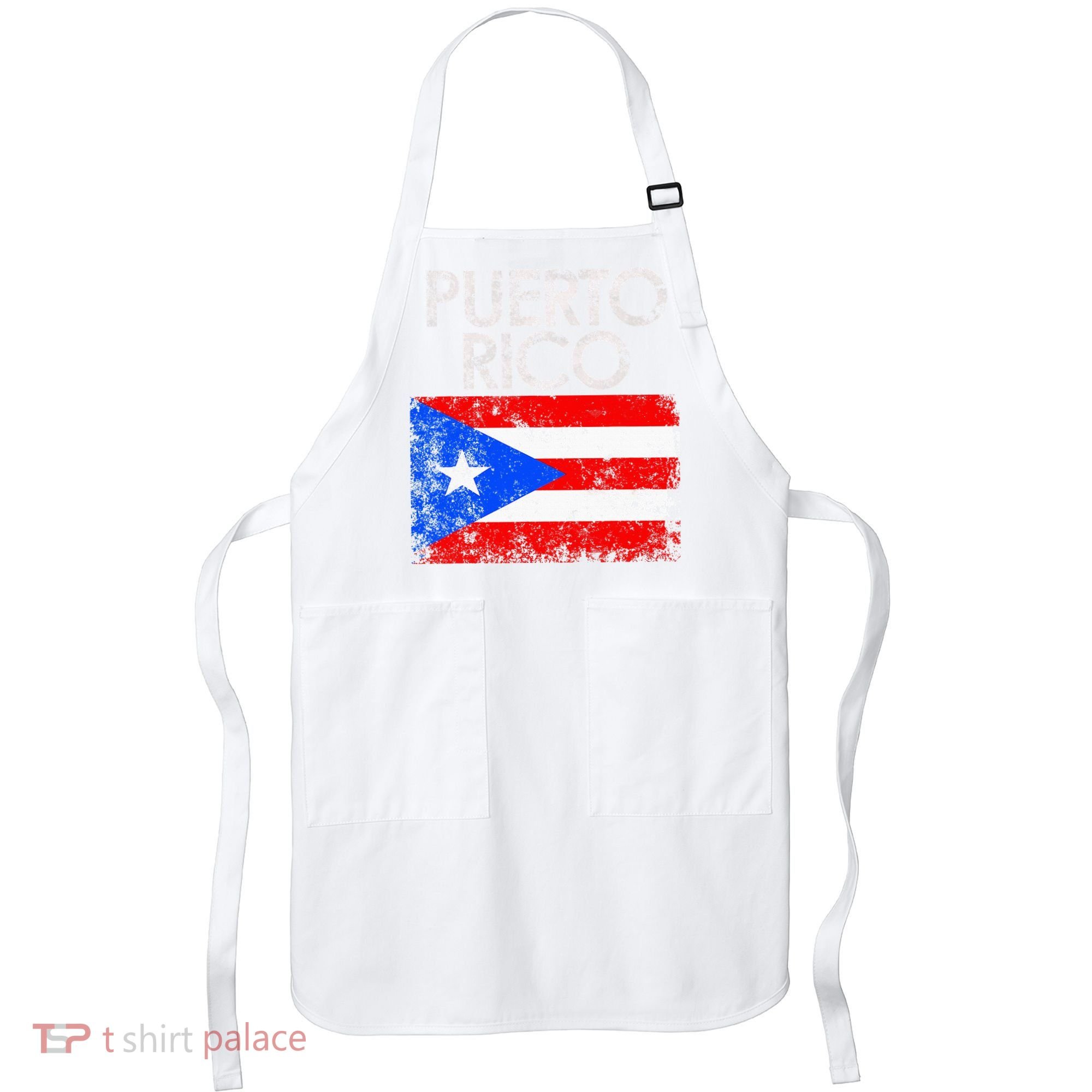 Puerto Rico Flag Pride Souvenir Retro Island Gift Apron