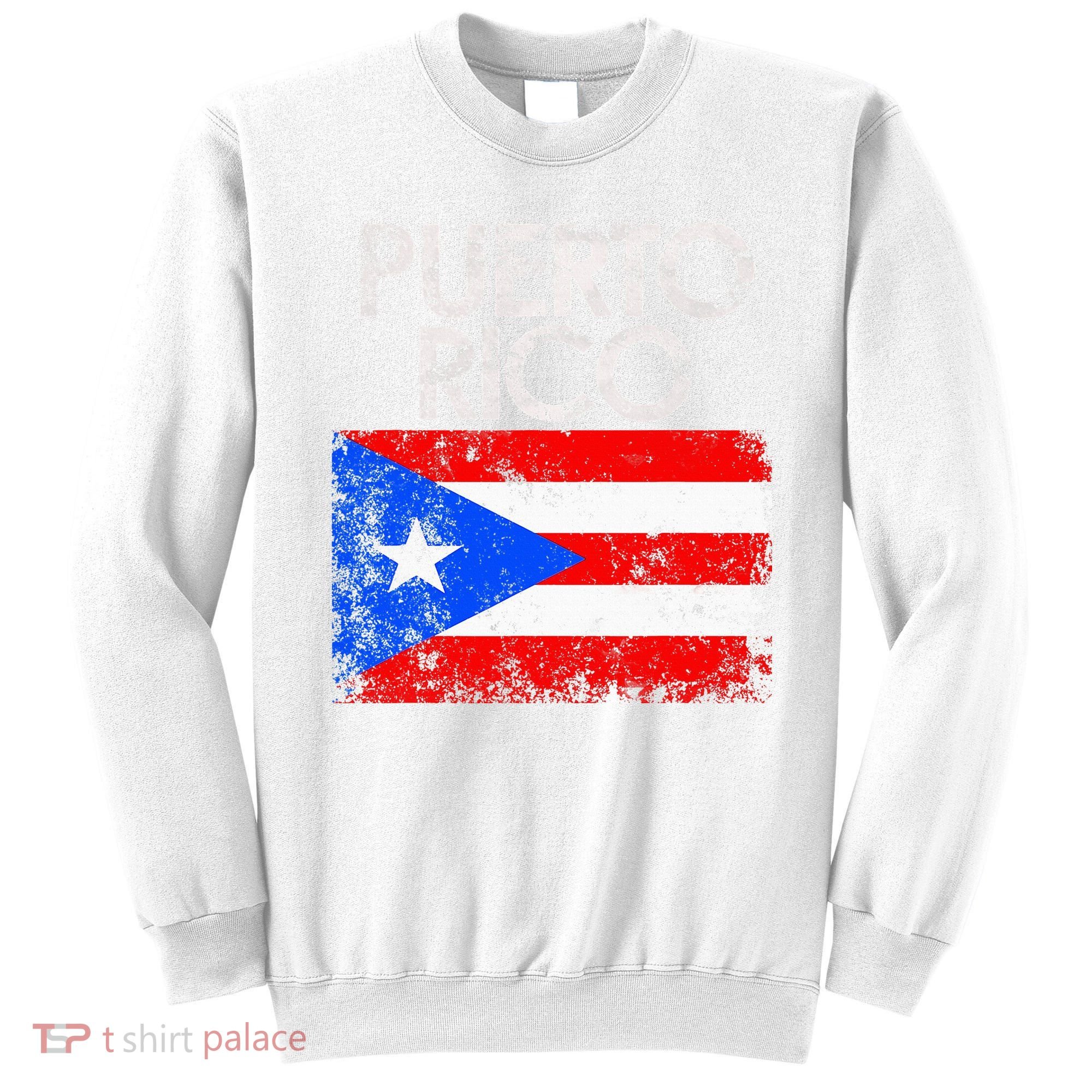 Puerto Rico Flag Pride Souvenir Retro Island Gift Sweatshirt