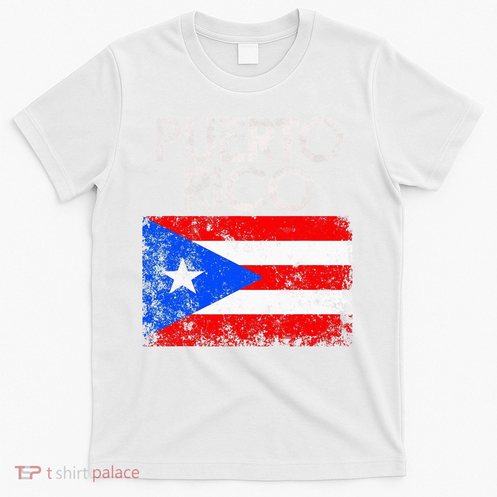 Puerto Rico Flag Pride Souvenir Retro Island Gift T-Shirt