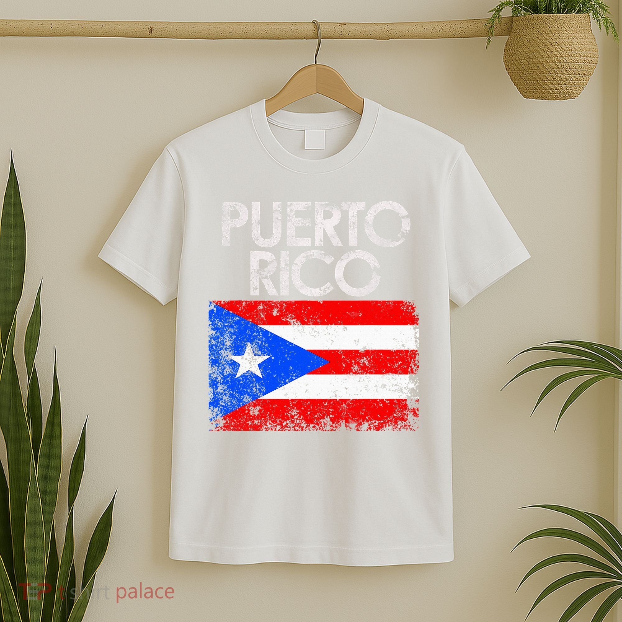 Puerto Rico Flag Pride Souvenir Retro Island Gift T-Shirt