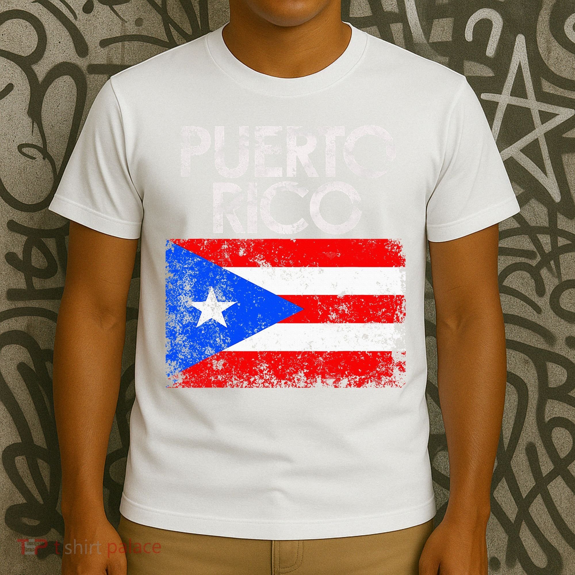 Puerto Rico Flag Pride Souvenir Retro Island Gift T-Shirt