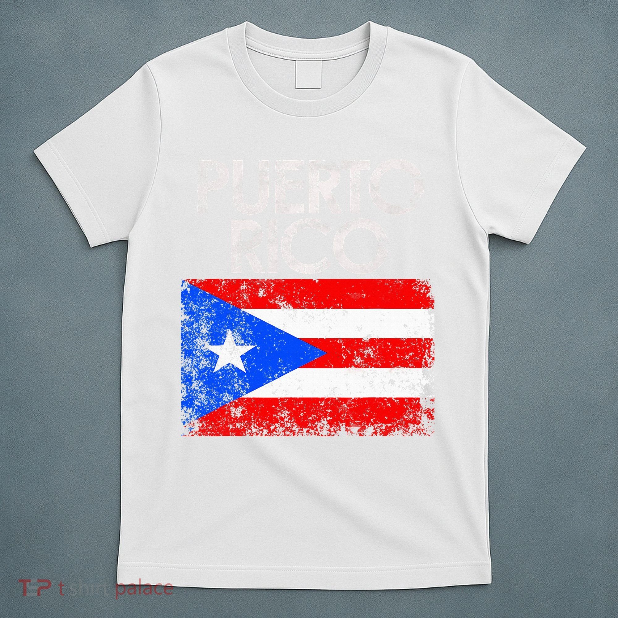 Puerto Rico Flag Pride Souvenir Retro Island Gift T-Shirt