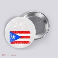 Puerto Rico Flag Pride Souvenir Retro Island Gift Button thumb 0