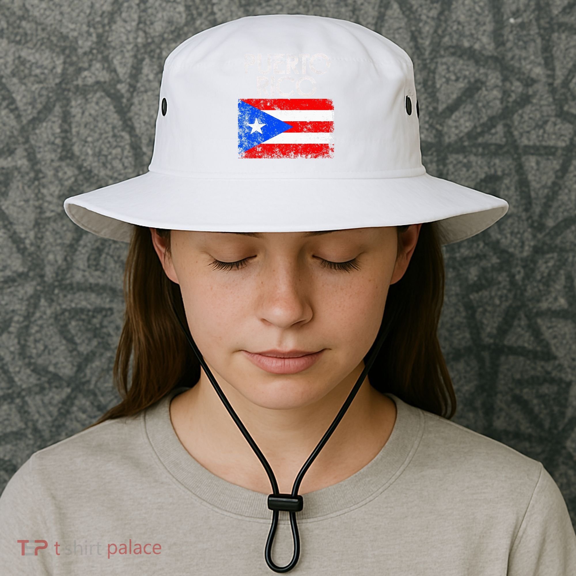Puerto Rico Flag Pride Souvenir Retro Island Gift Bucket Hat