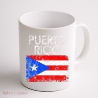 Puerto Rico Flag Pride Souvenir Retro Island Gift Coffee Mug thumb 1