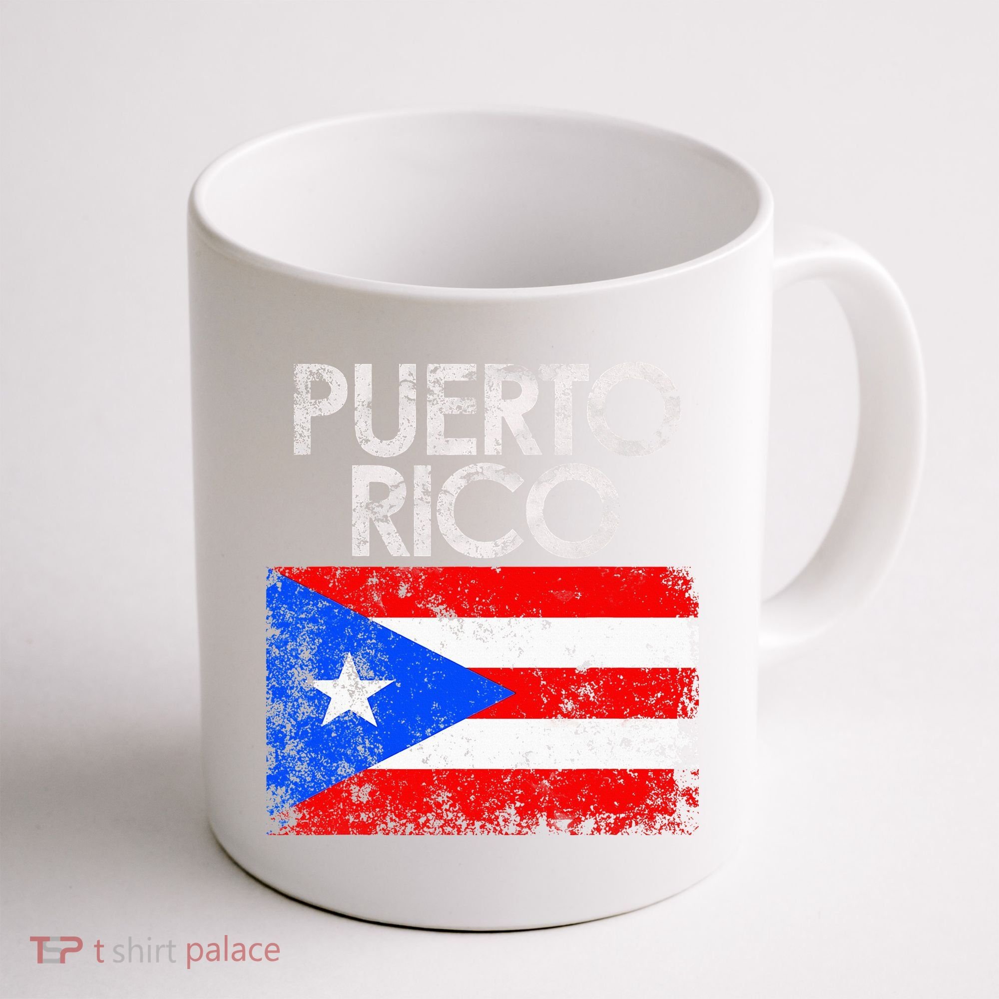 Puerto Rico Flag Pride Souvenir Retro Island Gift Coffee Mug