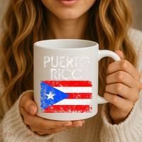 Puerto Rico Flag Pride Souvenir Retro Island Gift Coffee Mug thumb 3