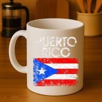 Puerto Rico Flag Pride Souvenir Retro Island Gift Coffee Mug thumb 4