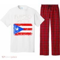 Puerto Rico Flag Pride Souvenir Retro Island Gift Pajama Set thumb 0
