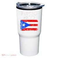 Puerto Rico Flag Pride Souvenir Retro Island Gift Tumbler thumb 0
