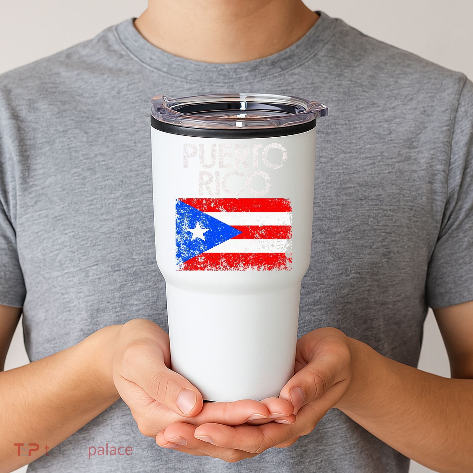 Puerto Rico Flag Pride Souvenir Retro Island Gift Tumbler