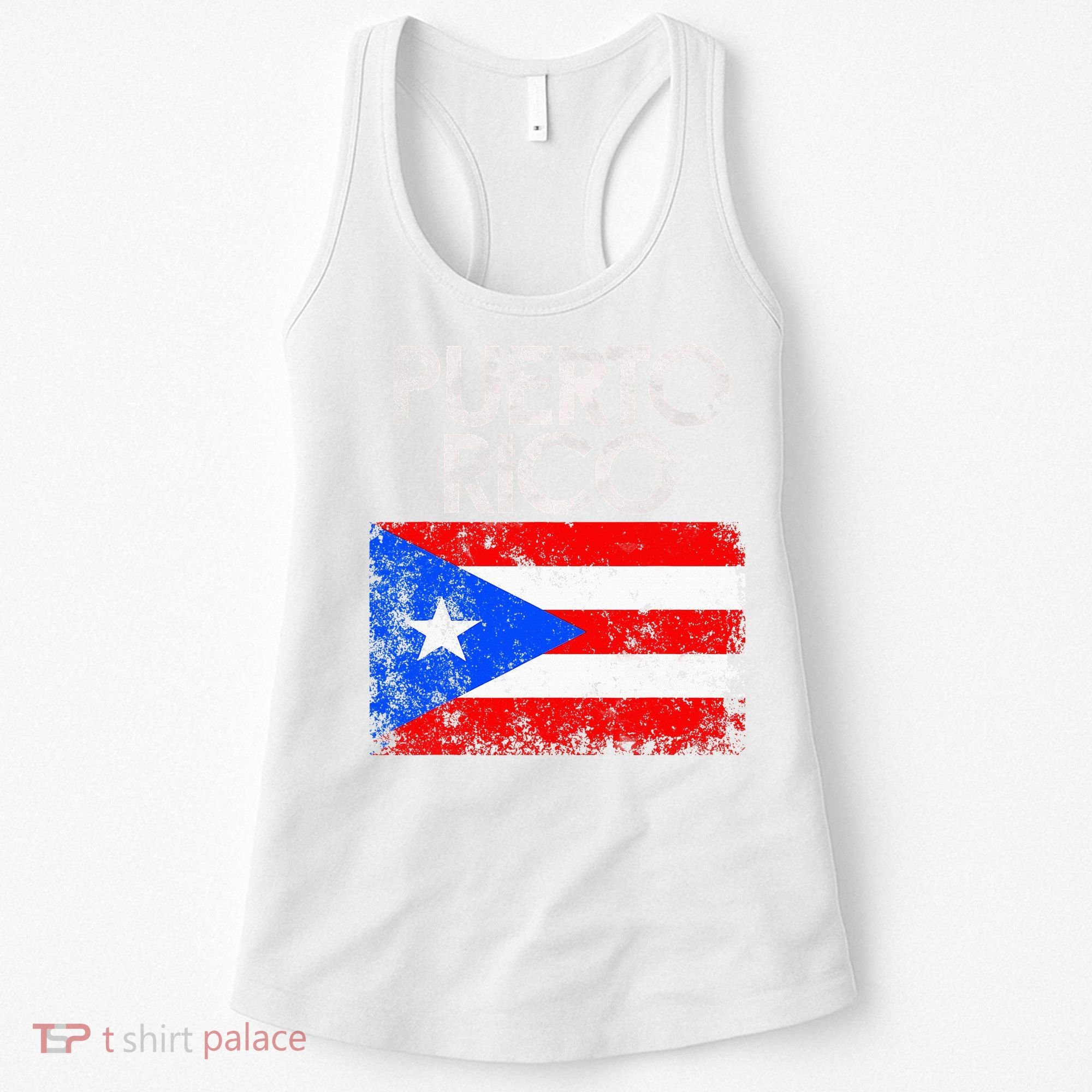 Puerto Rico Flag Pride Souvenir Retro Island Gift Women's Tank Top