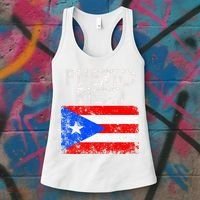 Puerto Rico Flag Pride Souvenir Retro Island Gift Women's Tank Top thumb 3