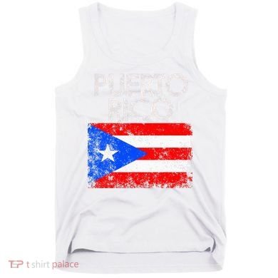 Puerto Rico Flag Pride Souvenir Retro Island Gift Tank Top