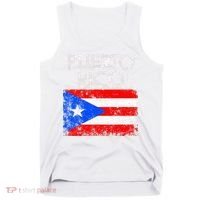 Puerto Rico Flag Pride Souvenir Retro Island Gift Tank Top thumb 0