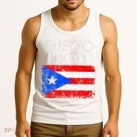Puerto Rico Flag Pride Souvenir Retro Island Gift Tank Top thumb 3